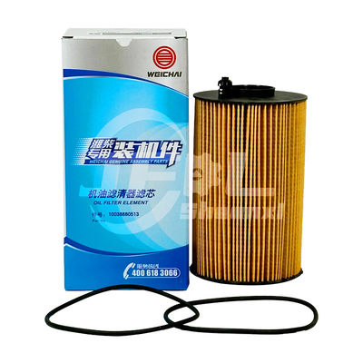Elemento di filtro dell'olio 10038880513 FAW Jiefang camion Weichai parti del motore