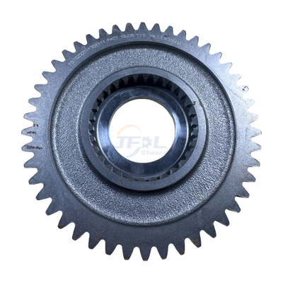 Albero Pignone Principale In Acciaio Legato 20CrMnTi Di Alta Qualità, 1a Marcia Con Design A 46 Denti E Tecnologia A Doppio Controalbero Per Camion Shacman